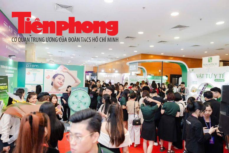 Busy Beauty Medical Expo Crowd Vietnam Trade Show