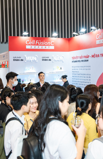 Cell Fusion C Expert Skincare Booth at Beauty Event