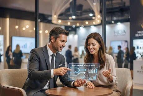 Executives Discussing Digital Optimization Strategy