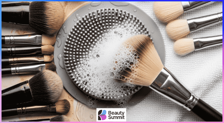 How to clean makeup brushes 1