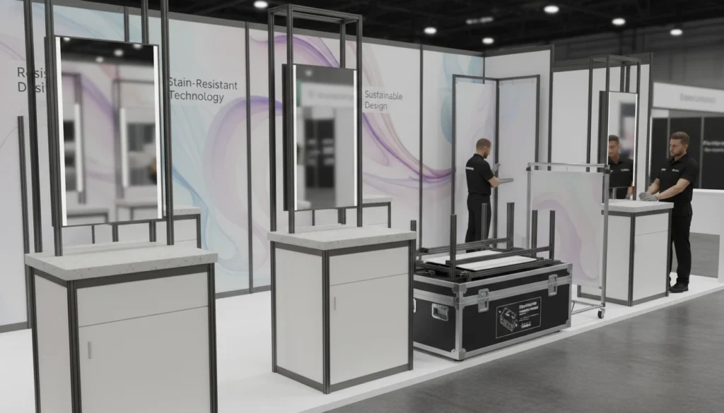 Material Selection & Logistics for Beauty Booths