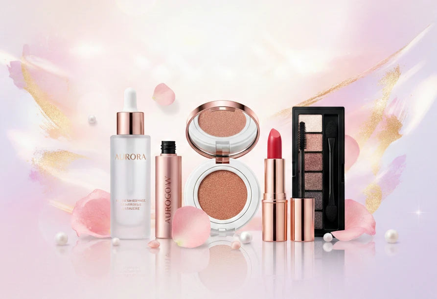 Luxury Makeup Skincare Collection Rose Gold Beauty