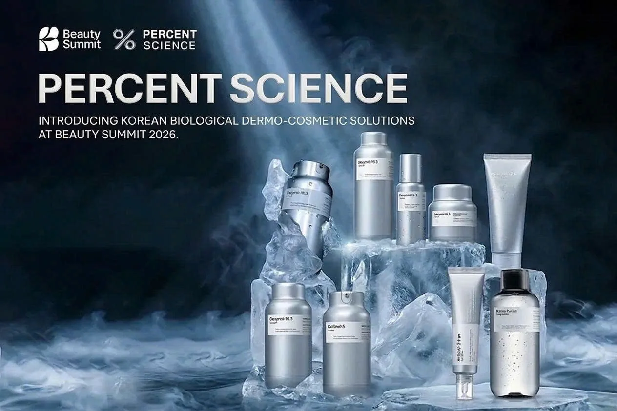 Percent Science Joins Beauty Summit 2026 — Korean Medical-Grade Biocosmetics Enter Vietnam's Most Anticipated Beauty Stage