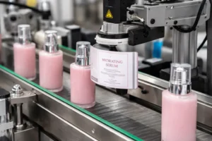 Right Automatic Label Printer for Cosmetic Products