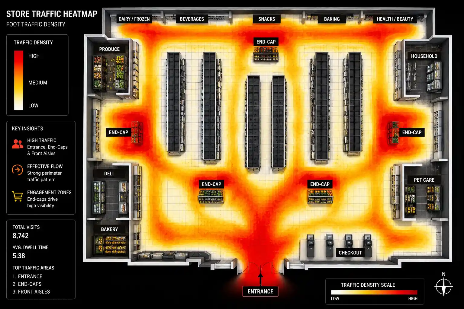 Profitable Benefits of Store Layout Heatmap Analysis