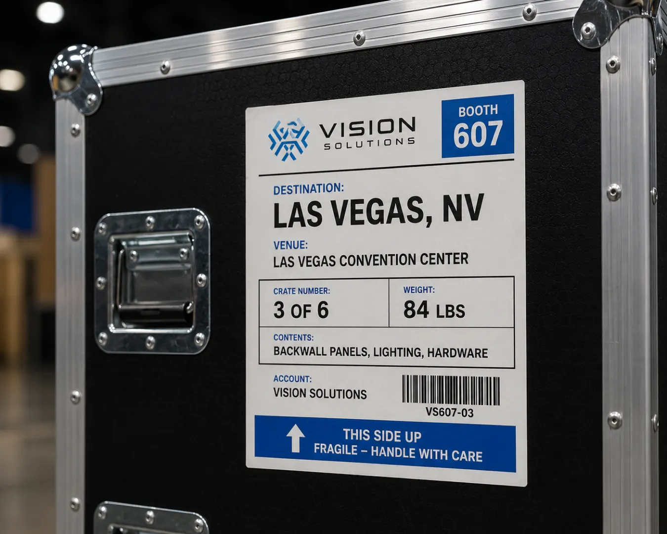 Apply High-Visibility Shipping Labels to All Crates