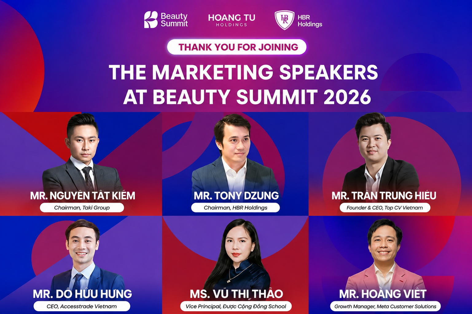 Gratitude to the Marketing Seminar Speakers